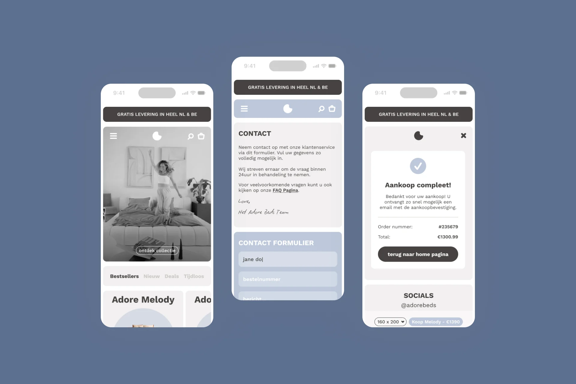 Adore Beds Mobile App