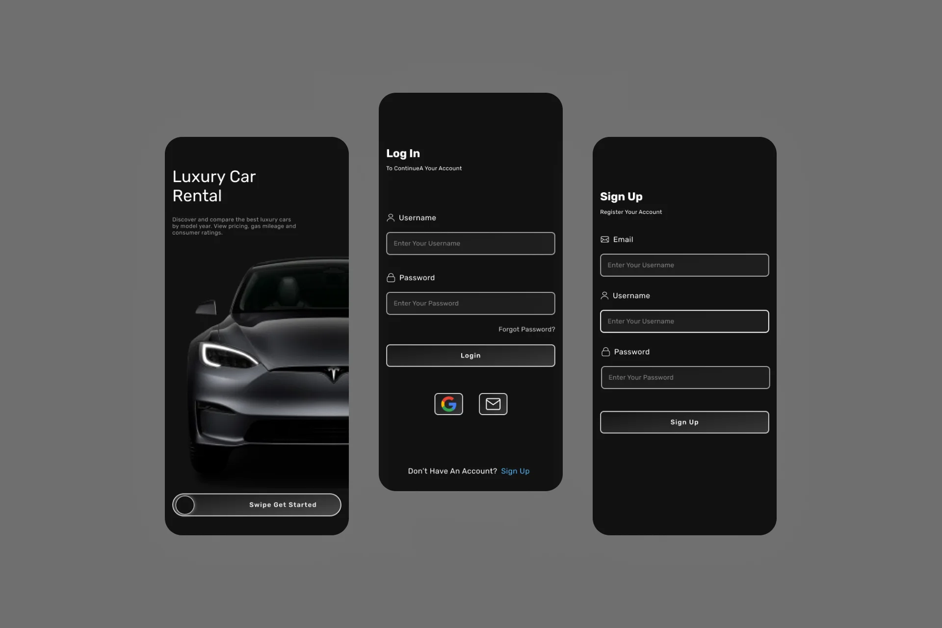 Car Rental Mobile App